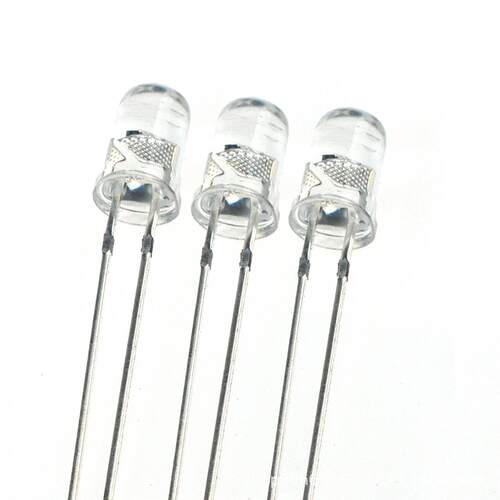 源头工厂F5/5MM圆头白光短脚高显指95专业直插LED照明灯珠定 制