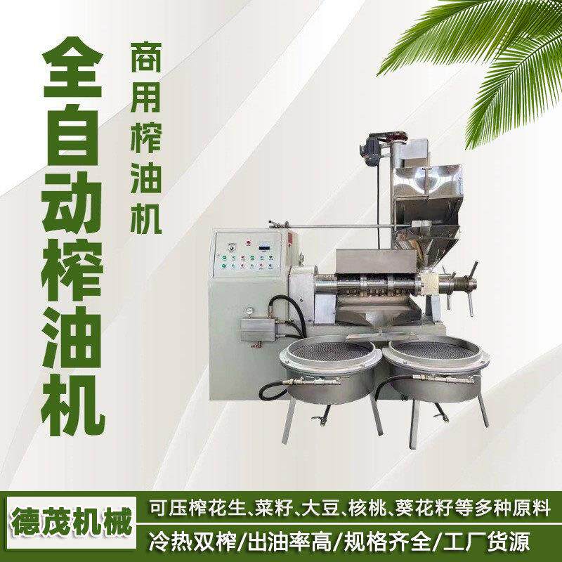 全自动花生芝麻榨油机小型家用菜籽食用油炸油机器设备商用榨油机