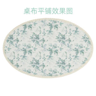 家用客厅椭圆形茶几桌布鸭蛋型异形小茶桌台布盖布北欧风