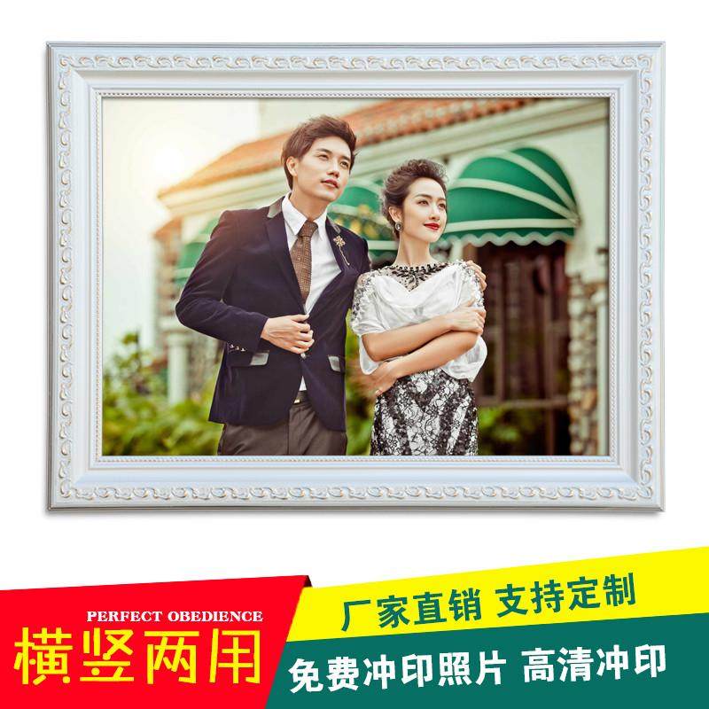 欧式实木相框1620243036寸婚纱照相框床头挂墙加冲印照片定赵之孙,家居饰品,相框/画框,淘宝优惠券,粉丝福利购,淘宝优惠卷