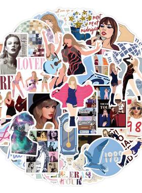 50-100 Taylor Swift Graffiti Stickers for Decorating Luggag