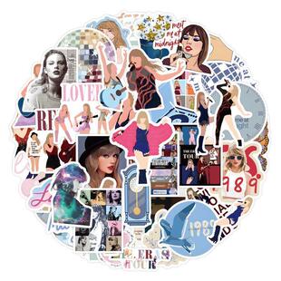 50-100 Taylor Swift Graffiti Stickers for Decorating Luggag