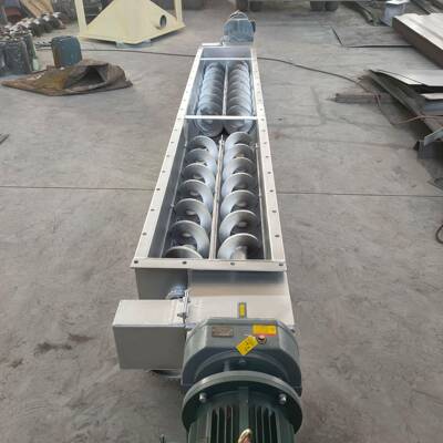 绞龙输送机LS型双驱动上料机双轴螺旋给料机长距离输送驱动布置