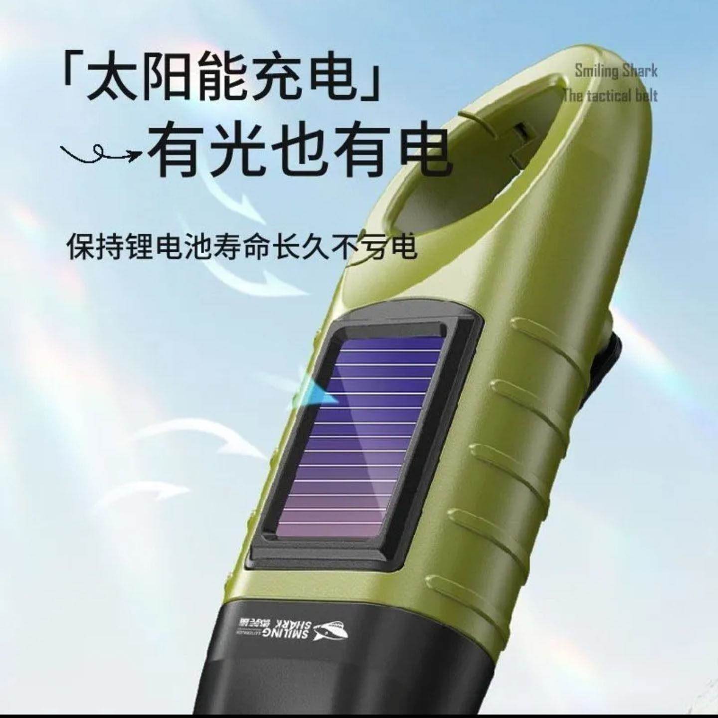 德国进口太阳能手摇发电手电筒自动充电紧急照明灯万封玉多功能照