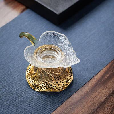 锤纹茶漏茶滤茶功夫具配件创意滤茶器隔玻璃过滤网茶叶过滤过PTY7