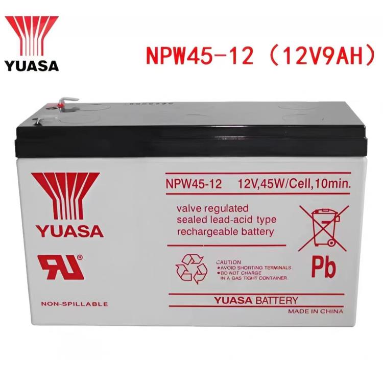 YUASA汤浅蓄电池NP65-12免维护12V100AH65AH38A24A18A7A直流屏UPS