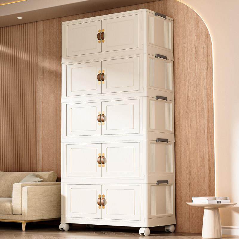 收纳柜收纳柜置物柜家用塑料箱折叠免安装多层卧室客厅宝宝衣柜子,收纳整理,鞋柜,淘宝优惠券,粉丝福利购,淘宝优惠卷