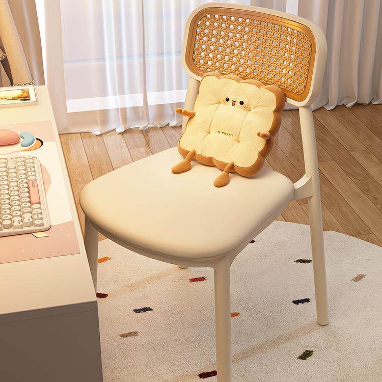 化妆椅女生卧室梳妆台凳子简约餐椅宿舍电脑椅靠背椅网红美甲椅子