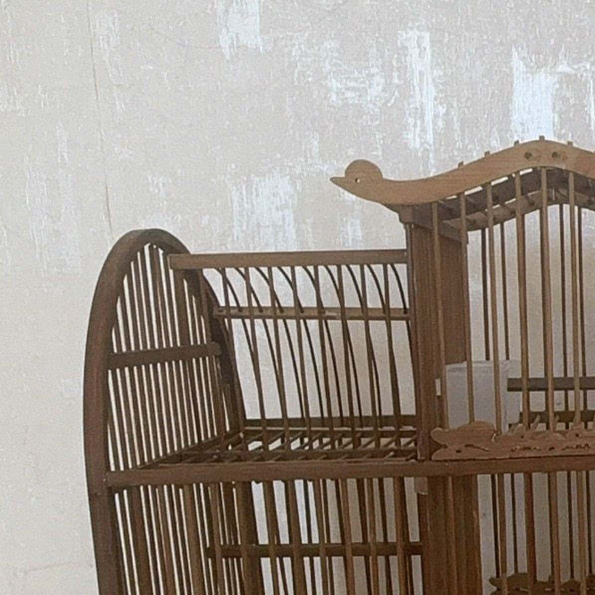 黄鸟黄雀鸟笼麻料绣眼贝子风车笼鸟笼大全新款竹制鸟笼手工制作
