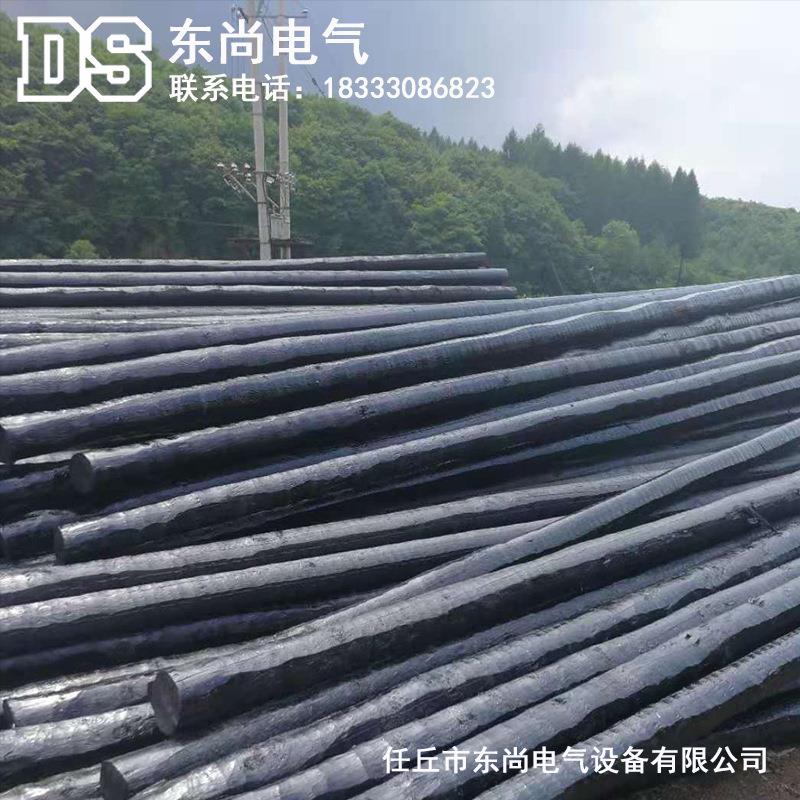 通讯防腐油木杆木电杆油木杆防腐电柱油炸沥青黑木杆
