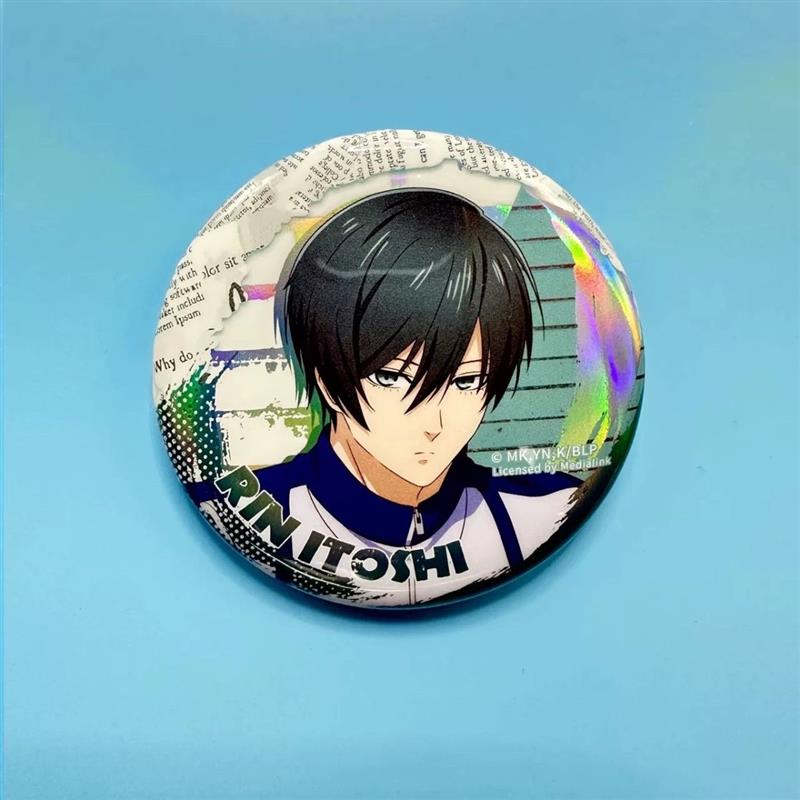 自制动漫周边蓝色监狱蓝锁杂志镭射系列马口铁徽章洁世一凪诚士郎