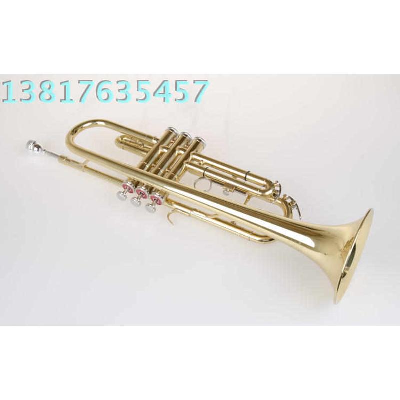 上海百灵小号乐器 M4015D 镀黄小号 正品 黄小号 百灵铜管