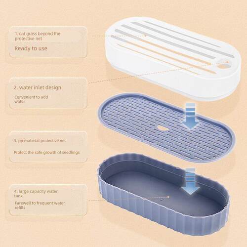 。cat grass hydroponic box pie can be potted seeds for young