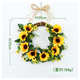 花结装 壁挂向日葵婚礼橱窗 节日绢热卖 饰壁挂花环欧式 仿真款