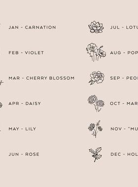 BirthdayNecklace跨境现货吊坠