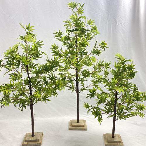 真仿绿植假枫树鸡爪枫仿绿植盆地栽室内客厅HJ23F111植物落装饰橱