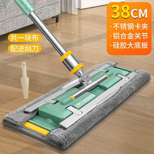 拖把平板拖布干湿两用刮刮乐拖把