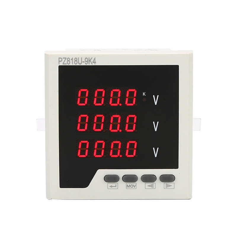 厂家供应液晶智能电能表三相液晶数显电压表电力仪表