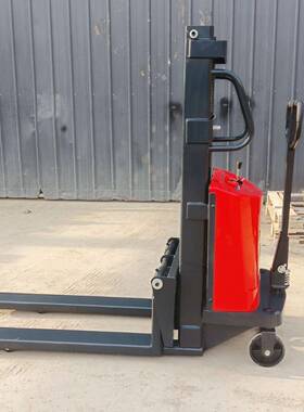 半电动堆高车仓堆储垛机1吨工厂车409间动电托盘堆高车动电叉车