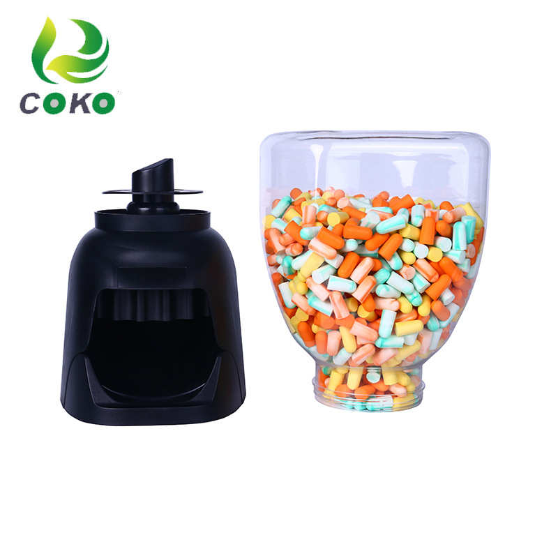 COKO隔音耳塞分配器可挂墙 防噪音睡眠用睡觉防吵桶装海绵耳塞桶