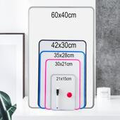 得富文具461式 板双面磁性写白字板6040办挂公白室镀锌教学双面培