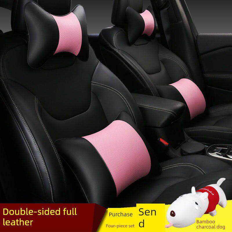 汽车头枕可爱护颈枕车枕车内腰靠垫靠枕枕头一对套装车用座椅四季