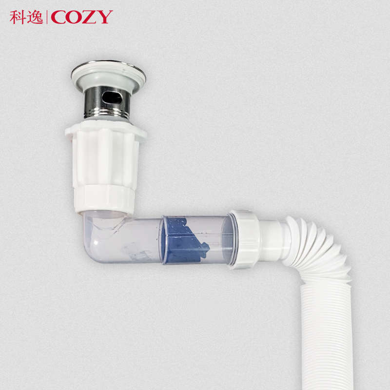 科逸洗脸盆提拉下水管洗手盆翻版下水防臭排水软管面盆弹跳下水器