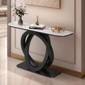 创意岩板玄关桌简约大理石入户桌简约进门靠墙门厅观景台玄关台柜