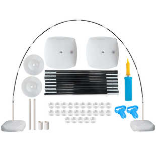 气球小拱门套装 15节碳纤维拱门杆子方形水袋底座环扣打气筒整套