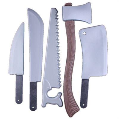 Its a horror bar with a plastic knife and a sharp knife and