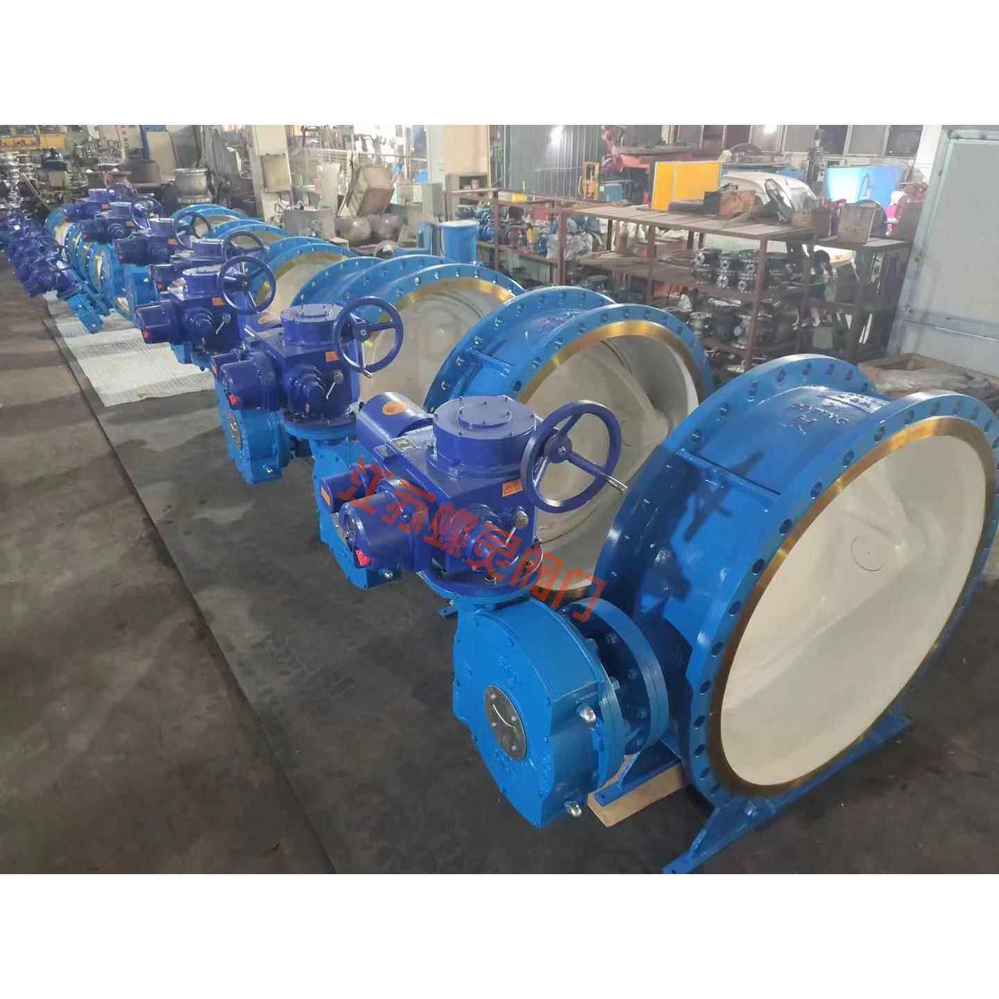 D943H-16C硬密封法兰蝶阀涡轮电动比例调节型电动蝶阀DN900