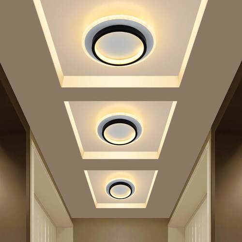 北欧led走廊走道灯网红吸顶灯具走道玄关入户简约现代门厅阳台灯