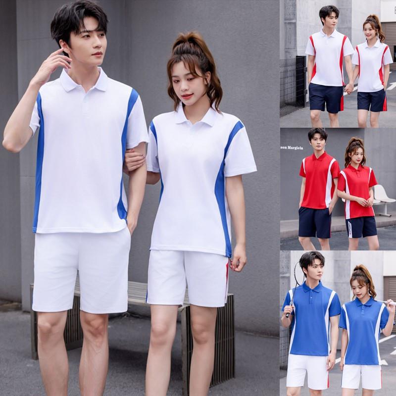 夏季旅游情侣POLO衫儿童体育训练服男女广告衫吸湿排汗武术教练服