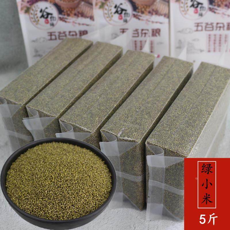绿小米5斤农家自种三色小米四色小米绿色小米五谷杂粮