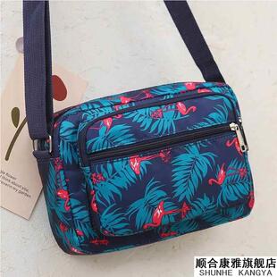 妈妈斜挎包中老年包女婆婆帆布尼龙旅游奶奶背买菜小包生意收钱包