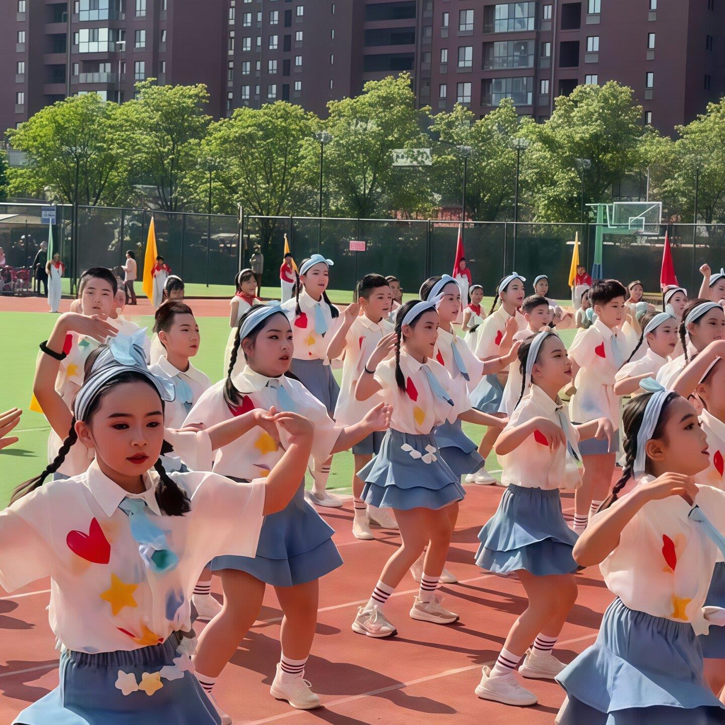 快乐小马演出服幼儿园小学生啦啦操舞蹈演出服男女童合唱表演服