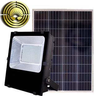 高亮太阳能50瓦100瓦家用户外照明泛光厂家庭院太阳能泛光灯