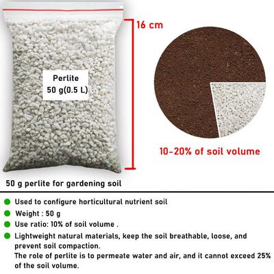 50g (0.5L) Perlite Pellet Configure Nutrient Soil Plant Nurs