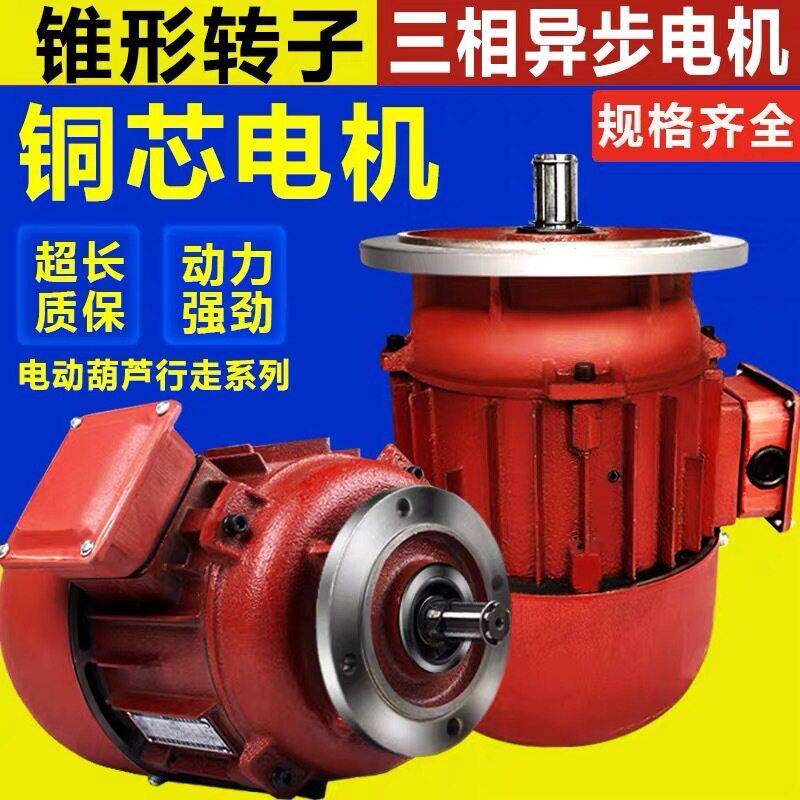 ZDY11-4 0.2KW 锥形转子三相异步电动机起重行车行走电机