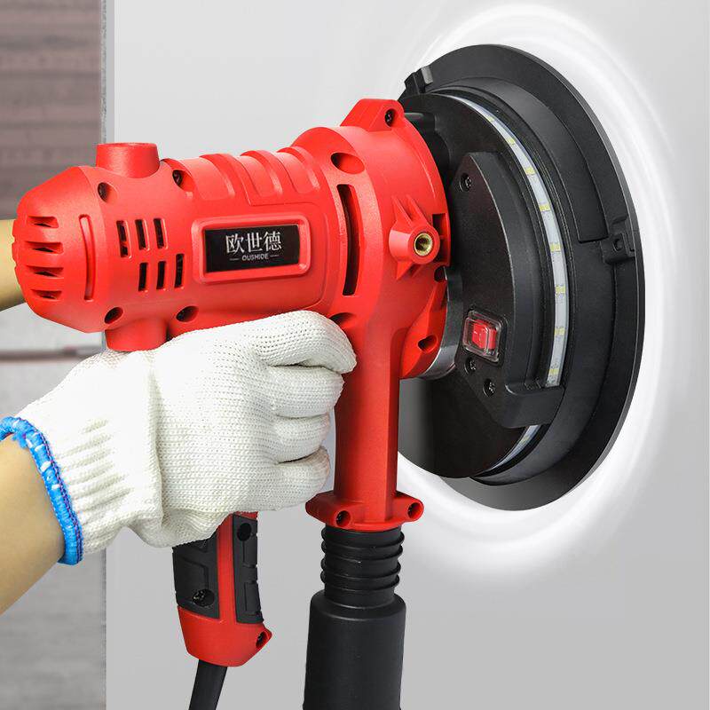 小型手持式墙面打磨机砂纸砂光腻子无尘神器沙皮磨墙抛光电动工具