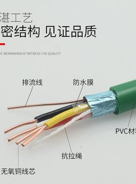 华诚泰KNX灯光控制线家居智能传感EIB总线 EIB2X2X0.8国标BUS电缆