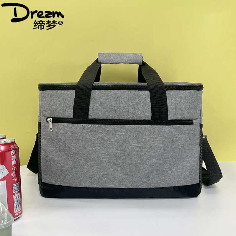 斜跨冰包30L手提饭盒包大容量保鲜保温包牛津布户外野餐