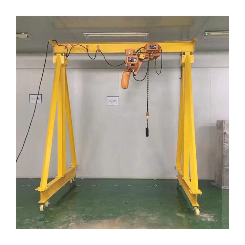 小型吨电动龙门架工厂车间吊装货物万向移动式龙门吊架起重机5吨
