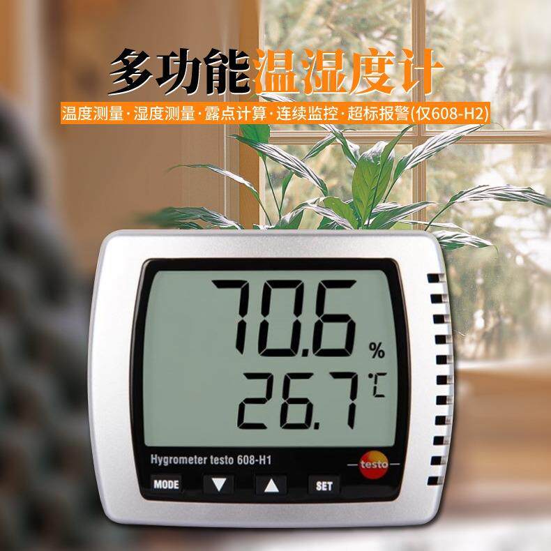 德图testo608H1温湿度计高精度室内家用挂式电子显示器湿度表