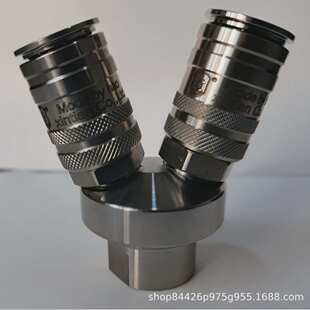 圆接头接头不锈钢锁快速气动气管三通厂家式二通连接自c液压配件