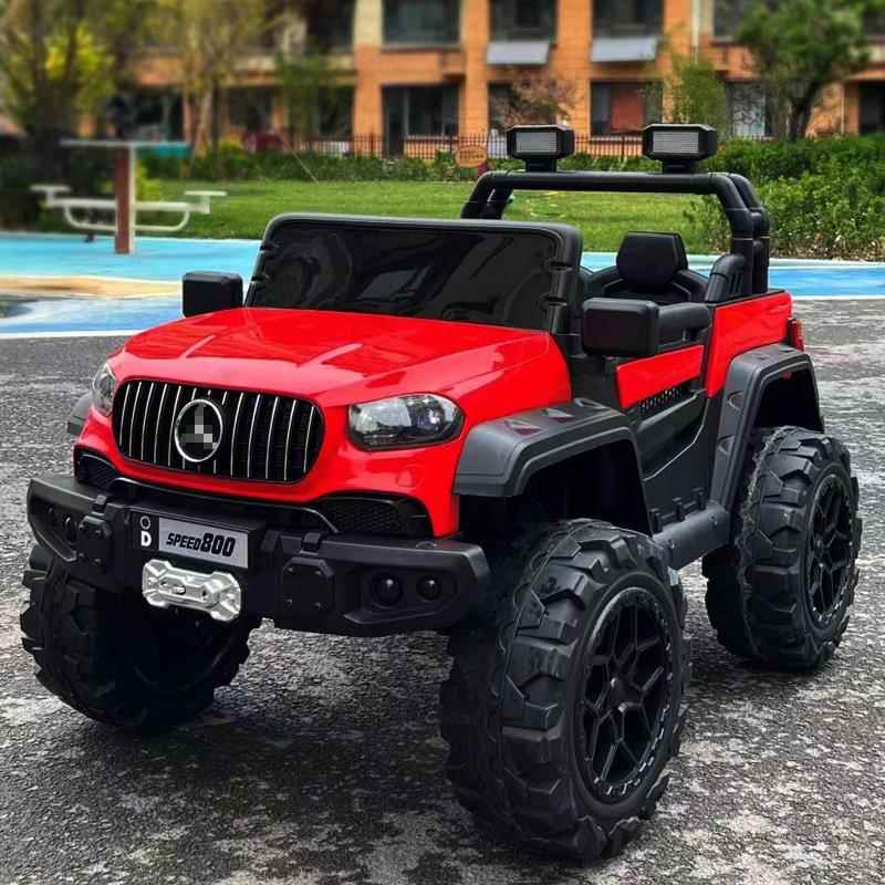 高档双人儿童电动车四轮汽车遥控越孩野车坐宝宝小童玩具高端车可