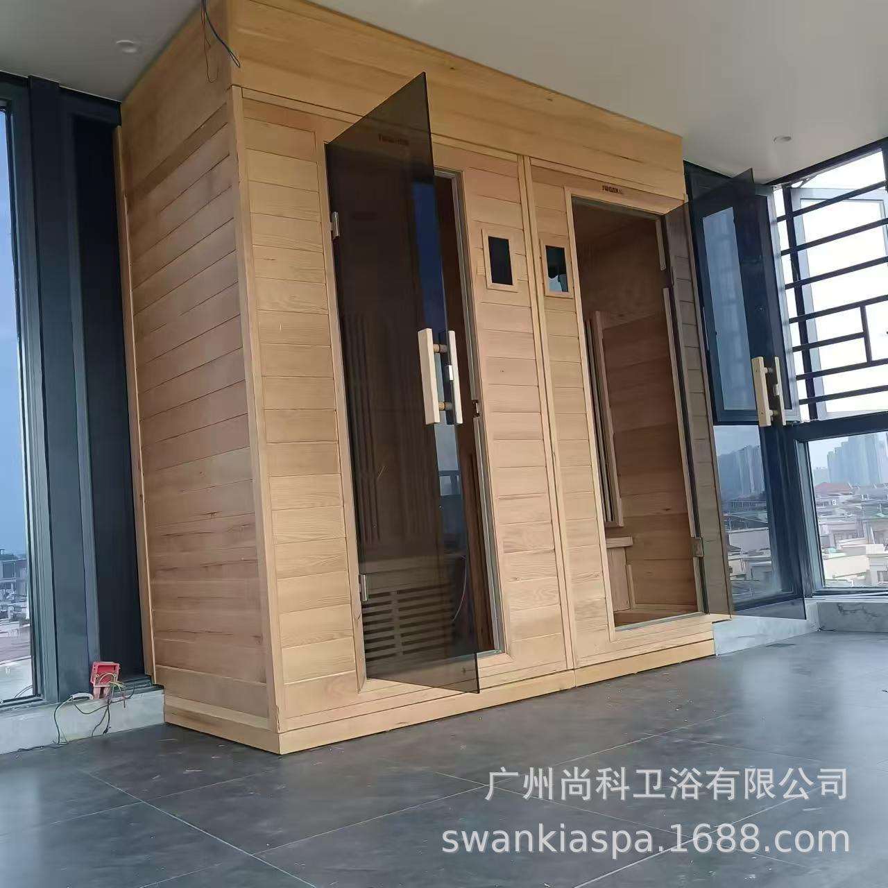 双人多人满月发汗箱远光波浴房汗蒸房家庭红外线汗蒸箱桑拿房家用