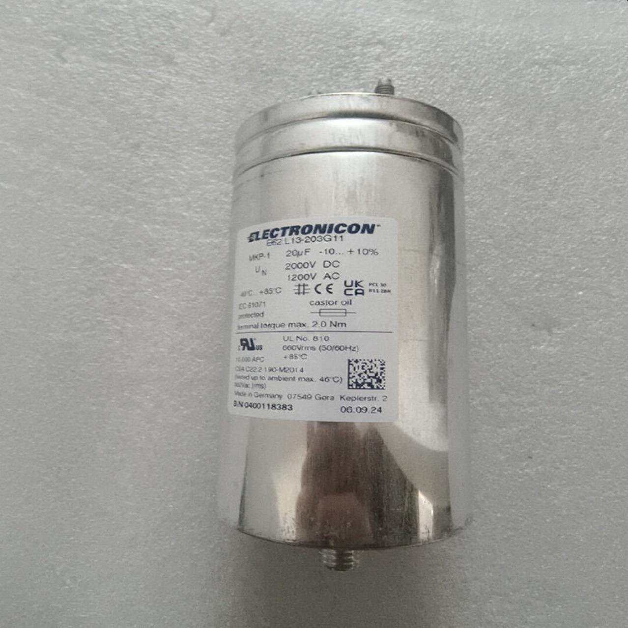 德国进口ElectroniconE62.G85-502G102250VDC1350VAC5uf