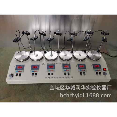 多头恒温磁力搅拌器HJ-6A六联加热恒温磁力搅拌器