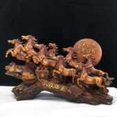 客厅书房前台八礼品骏马乔迁办公室书架装 饰酒柜摆件公司老板开业